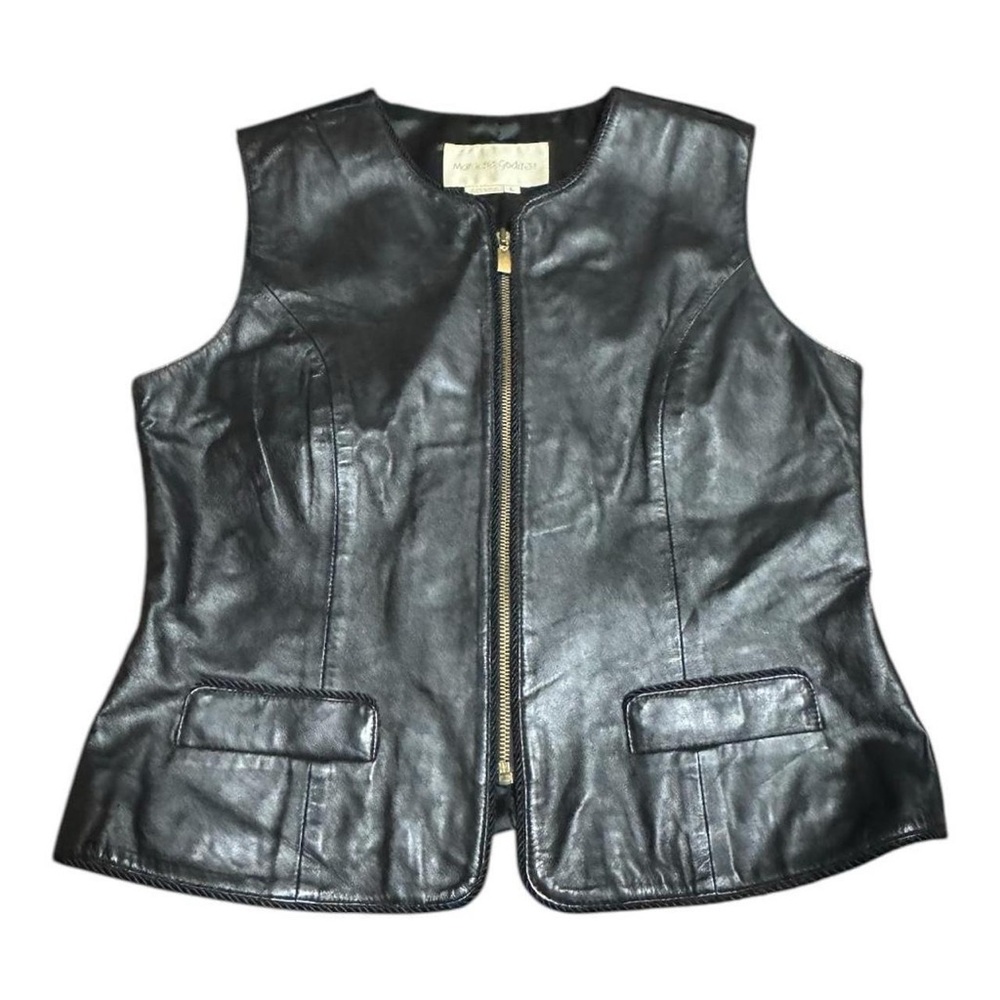 Genuine leather vest